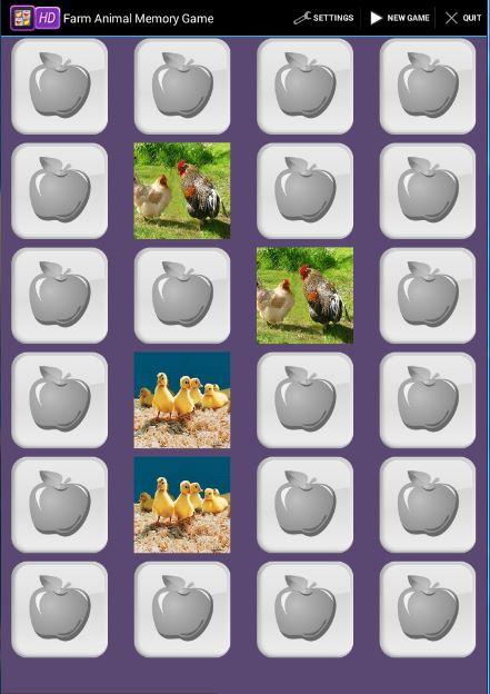 Farm Animal Memory Game截图2