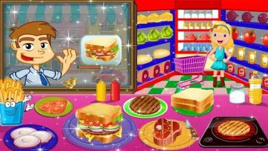 Cheese Sandwich making & fries cooking games截图3