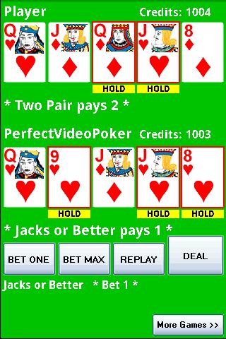 Perfect Video Poker Free截图2