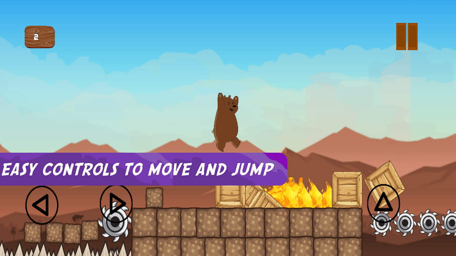 Grizz The Bear in Super Runner Bare Bear Adventure截图4