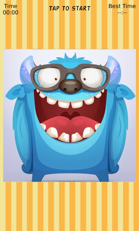 Cute Monster Sliding Puzzle截图1