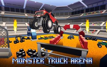 Blocky Monster Truck: Stunts Arena截图1