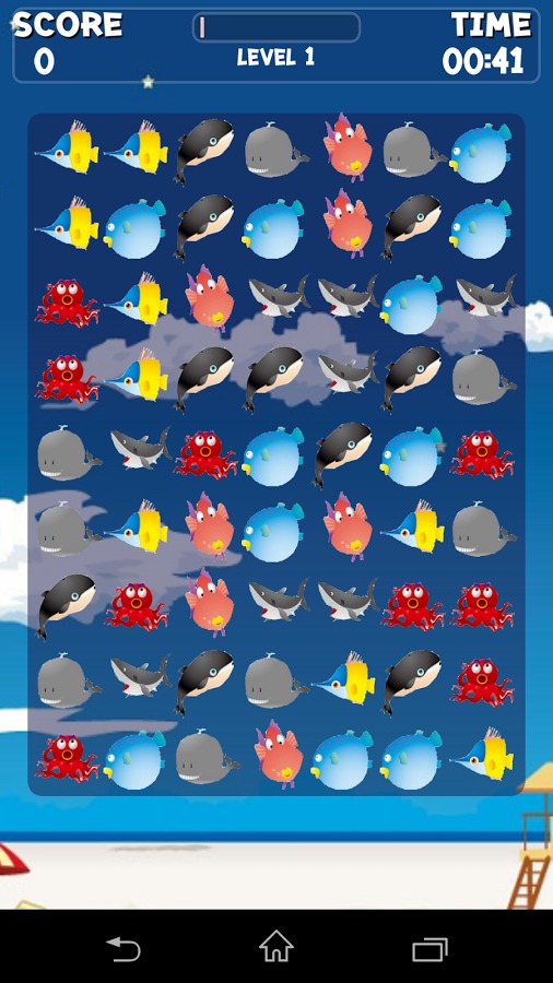 Ocean Animals Crush Game截图1