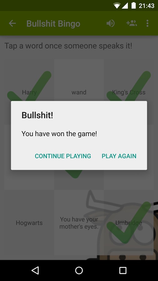 Bully Bullshit Bingo截图3