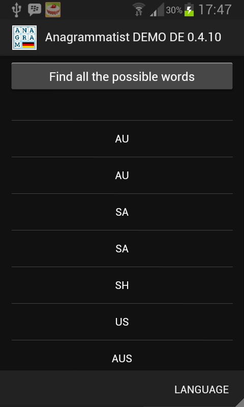 Anagrammatist DEMO DE截图5