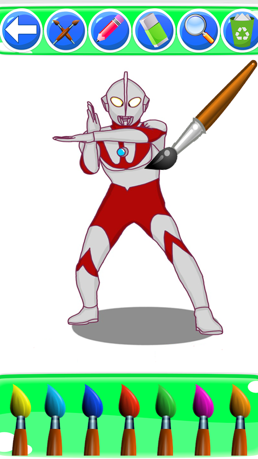 learn to color ultraman zero fans截图1