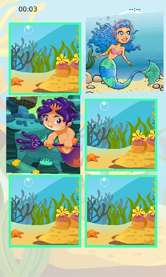 Little Mermaid Memory Puzzle截图5