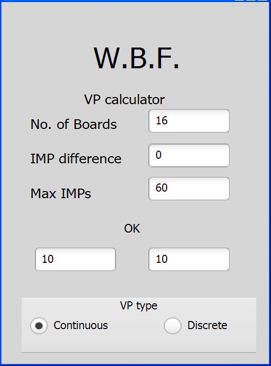 WBF VP scale calculator截图2