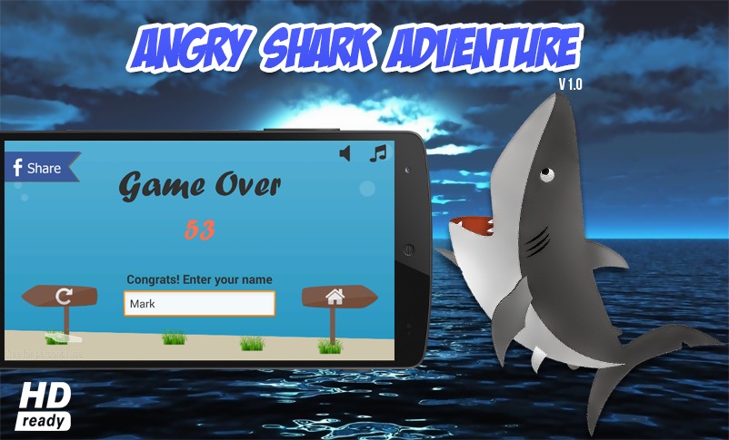 Angry Shark Adventure截图3