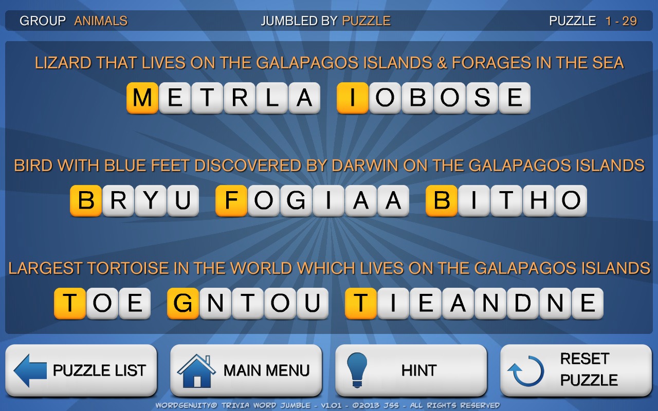 Wordgenuity Trivia Word Jumble截图3