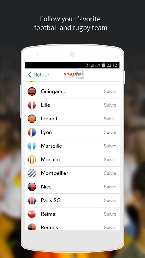 Snapfan pics for sports fan截图2