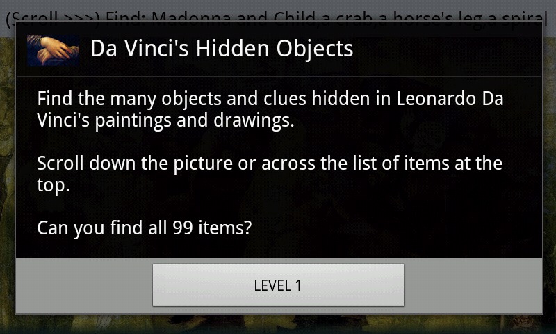 Da Vinci's Hidden Objects截图3