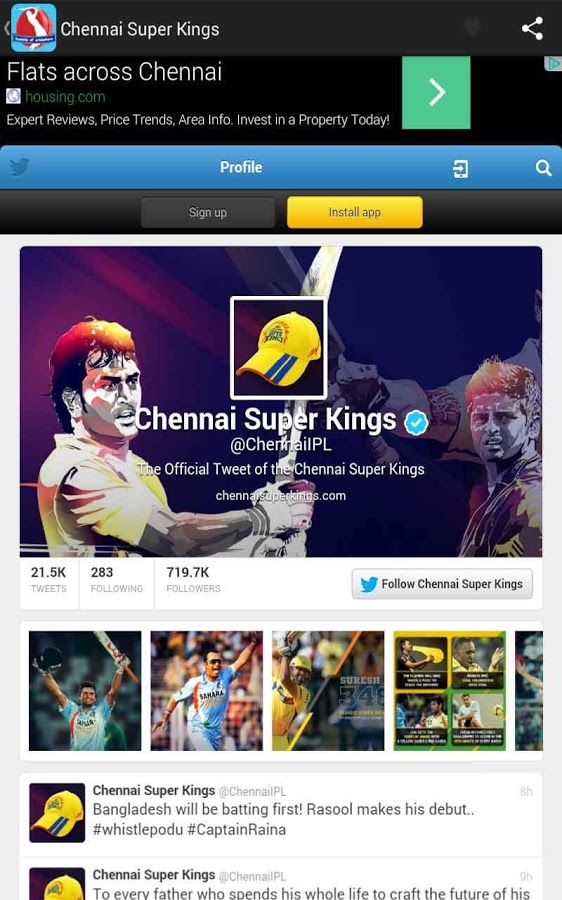 Tweets Of Cricket Players截图3