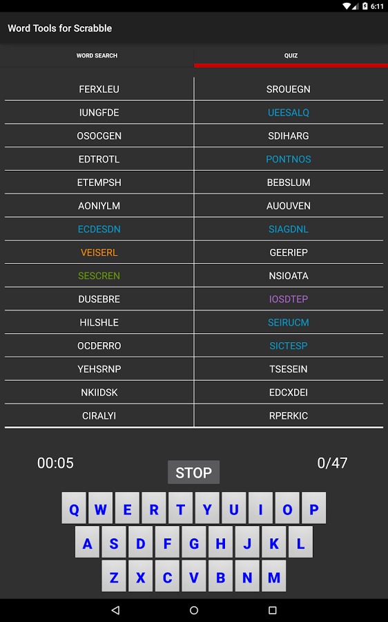 Scrabble Dictionary & Quiz截图4