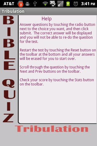 Tribulation Bible Quiz截图2