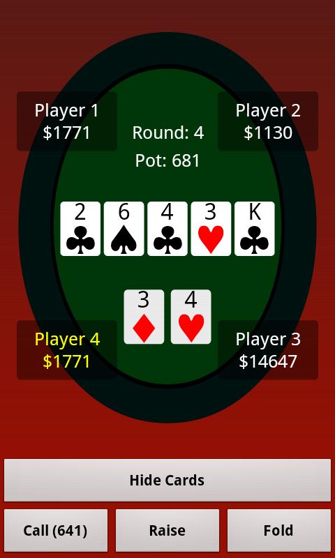 Texas Holdem 4 Friends Free截图2