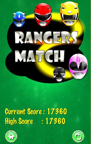 Colored Rangers match game截图3