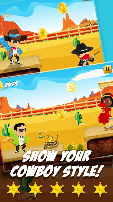 Angry Fun Crazy Cowboy Dash截图4