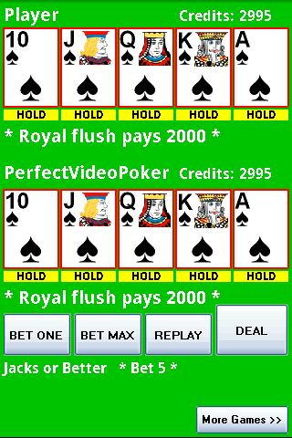 Perfect Video Poker Free截图1