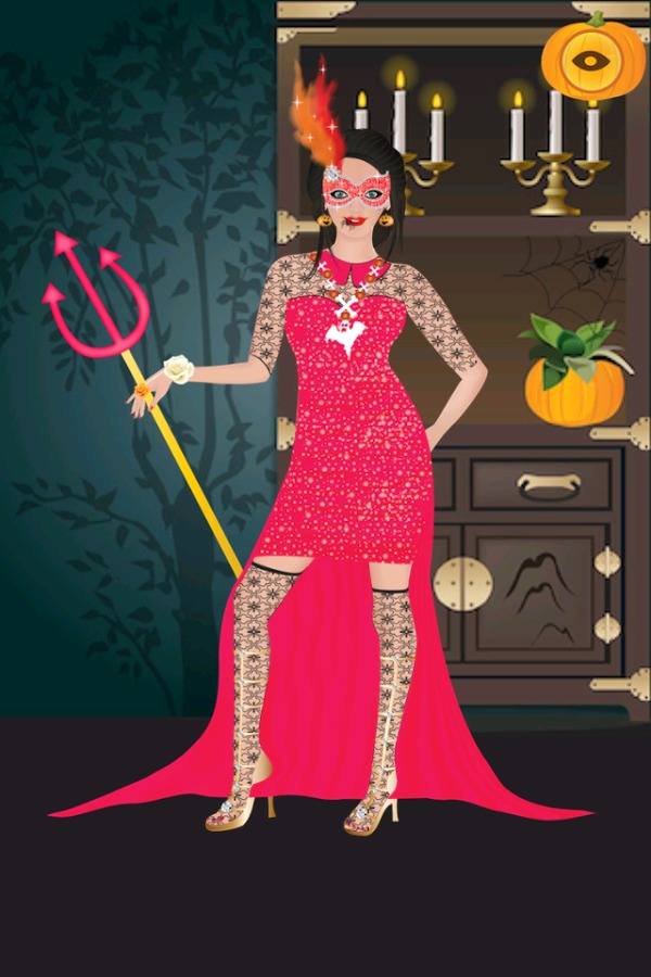 Halloween Girl Dress Up Game截图4