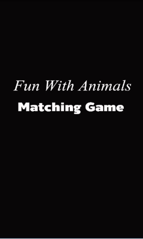 Fun With Animals Matching Game截图1