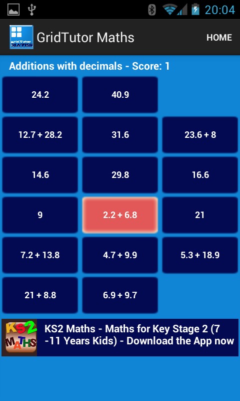 Eleven Plus/KS2 Maths Game截图4