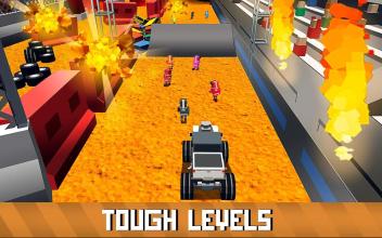 Blocky Monster Truck: Stunts Arena截图4