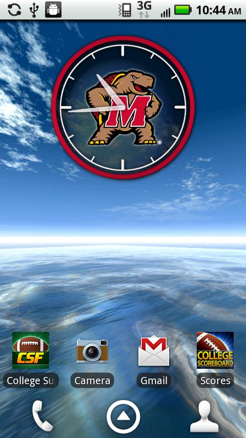 Maryland Terrapins Live Clock截图3