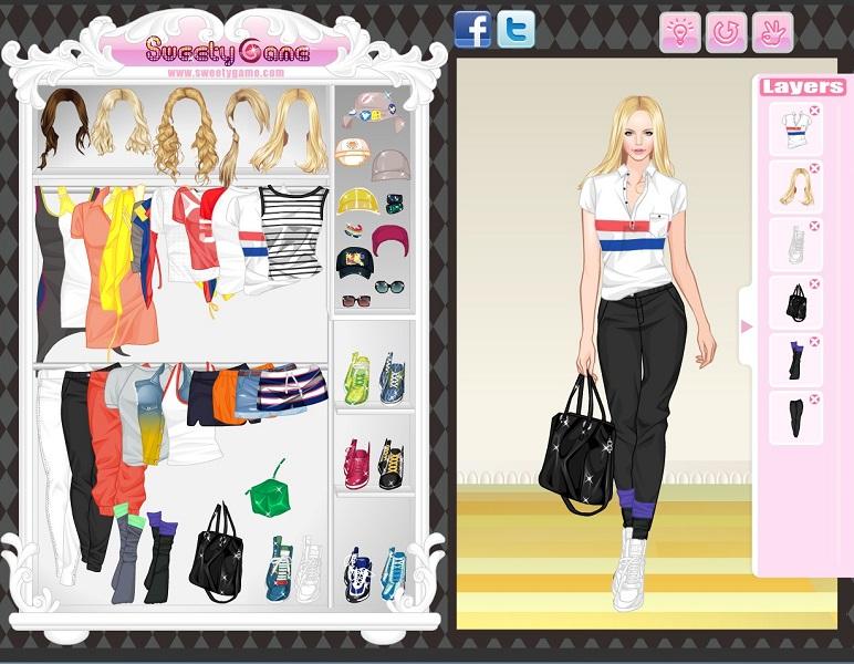 Sport Girl Dressup Game截图2