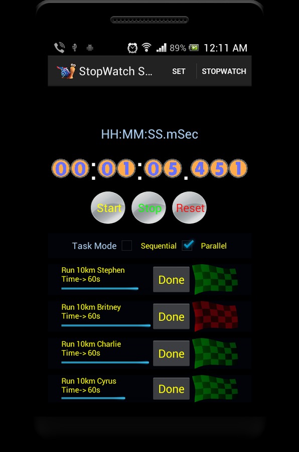 StopWatch Snail截图5