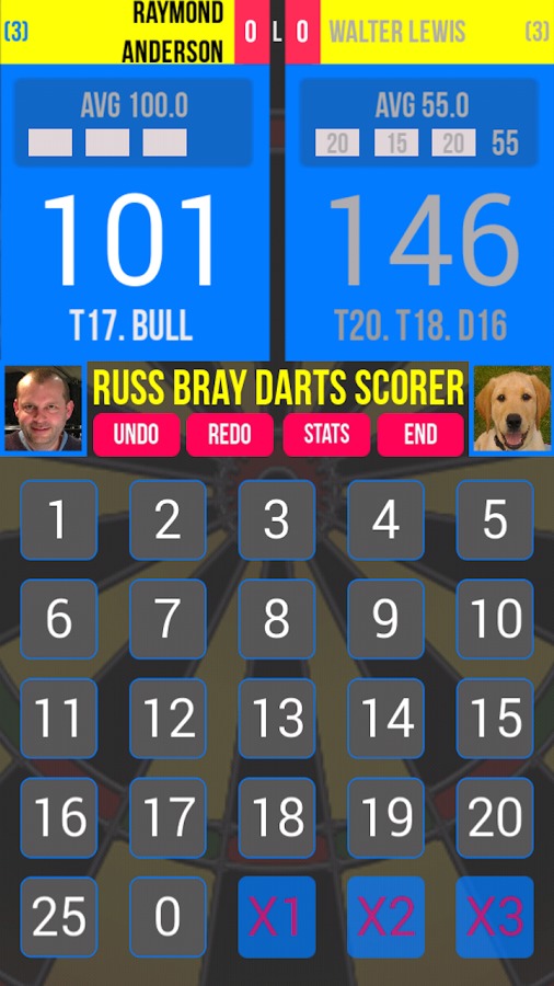 Russ Bray Darts Scorer Free截图2