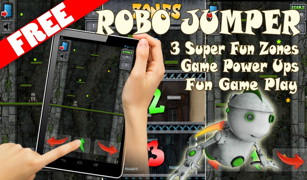 FREE Robot Jump Jumping Game截图1