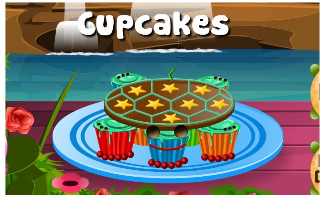 Cooking Games Turtle Cupcakes截图1