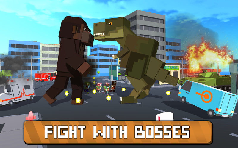 Blocky Zilla: City Crush截图4