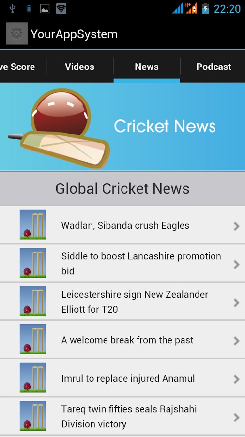 Bazinga Live Cricket Scores截图4