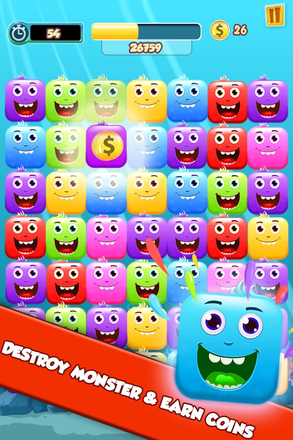 Monster Rush: match - 3截图2