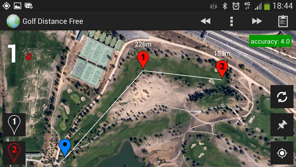 Golf GPS Distance Free截图3