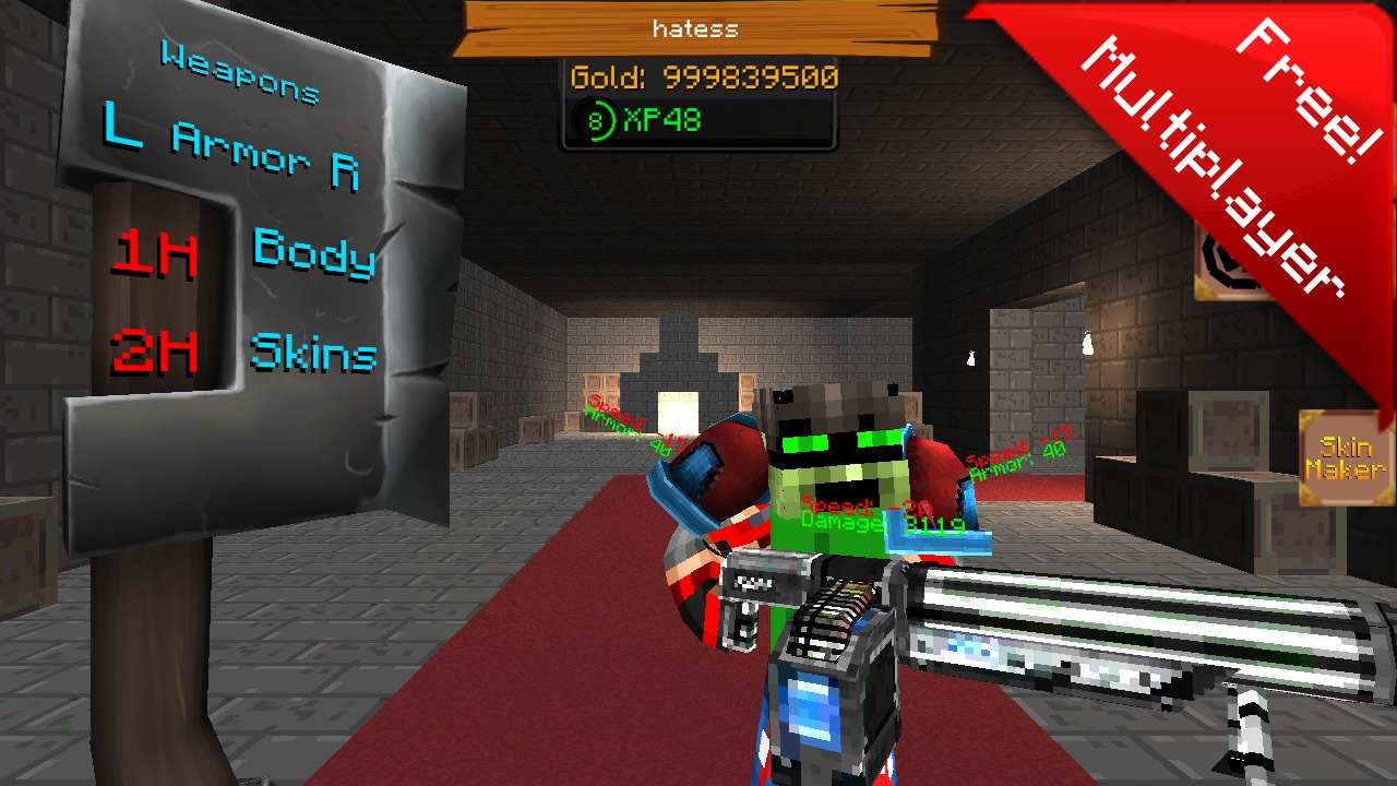 Voxel Craft Warrior Battle 3D截图1