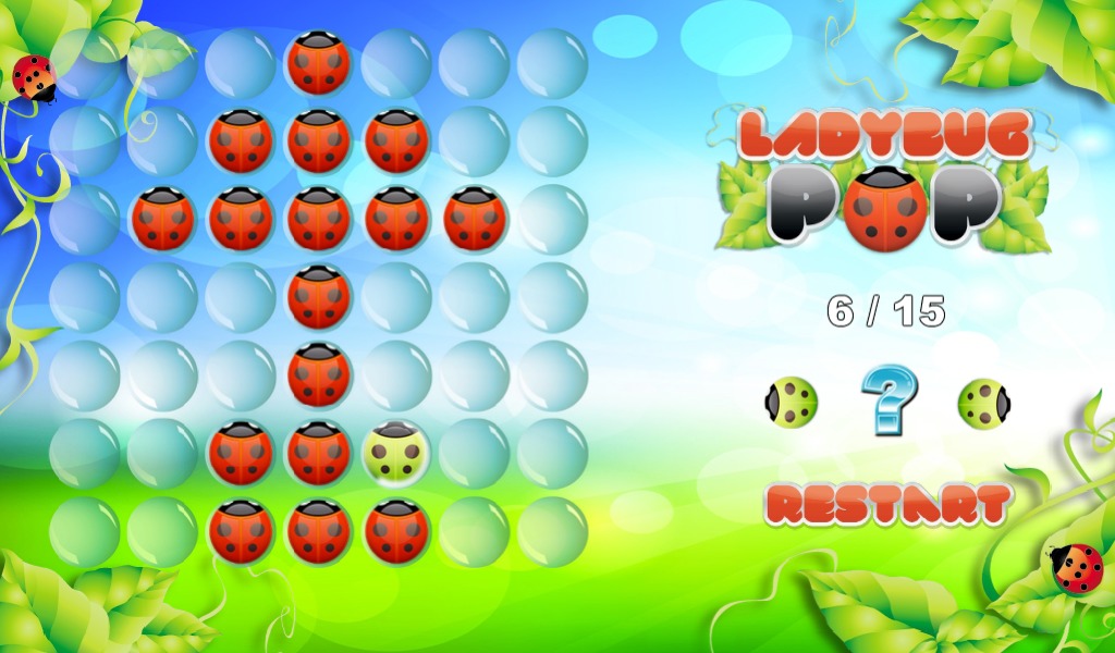 FREE Marble Solitaire LadyBug截图4