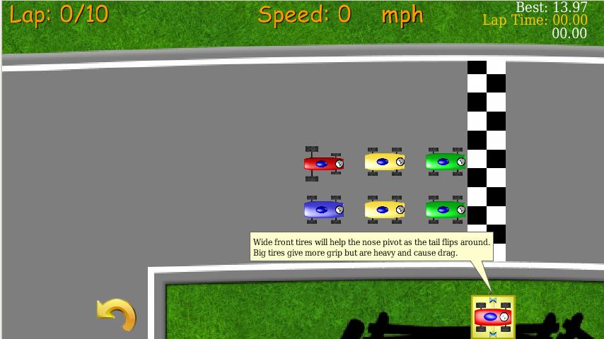 2D Tiny Car Racing Lite截图4