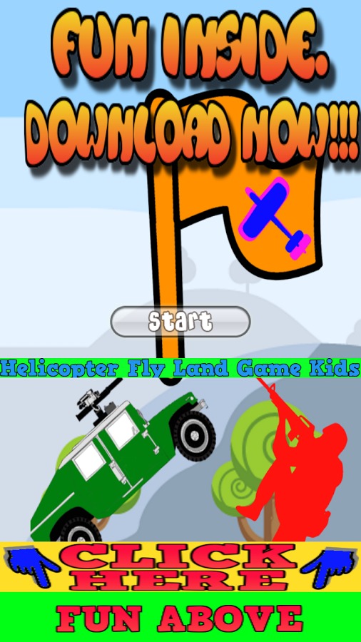 Helicopter Fly Land Game Kids截图1