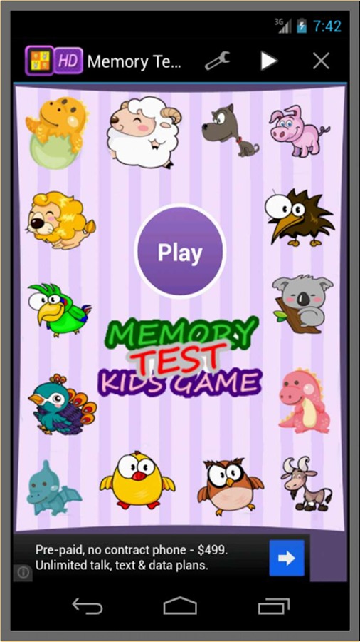 Memory Test Kids Game截图1