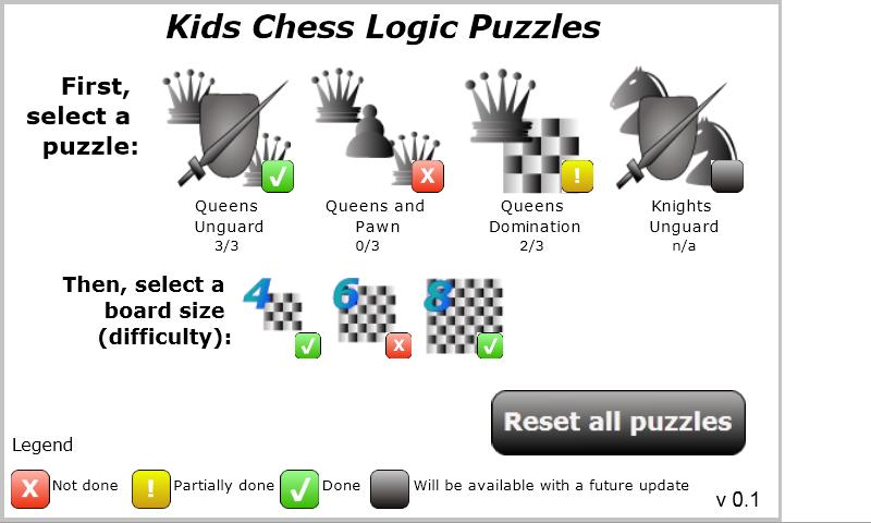 Kids Chess Logic Puzzles截图1