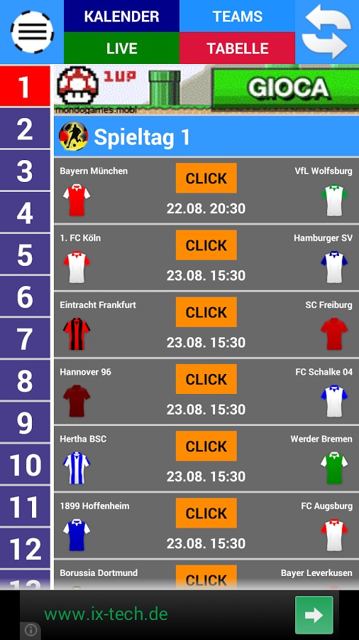 Deutsche Fußball 2014-2015截图2