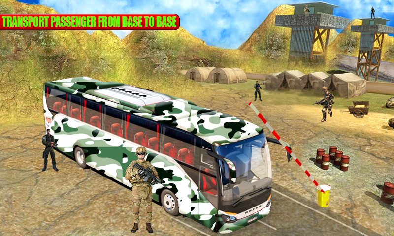 US Army Coach Bus Simulation截图3