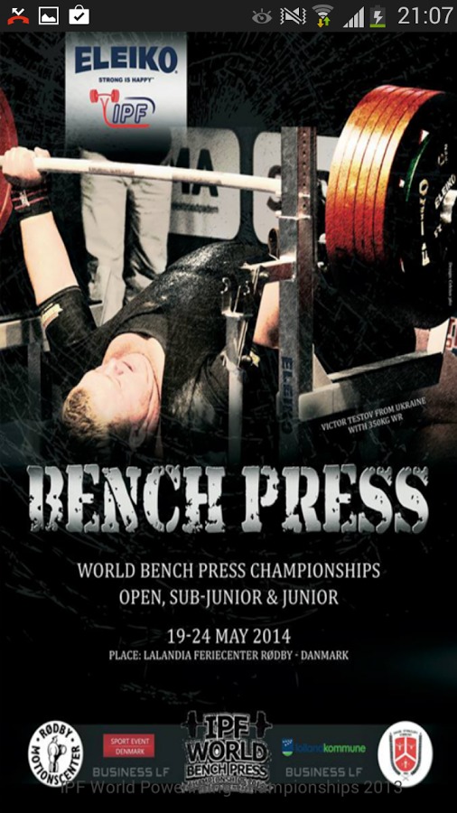 IPF World Bench Press 2014截图4