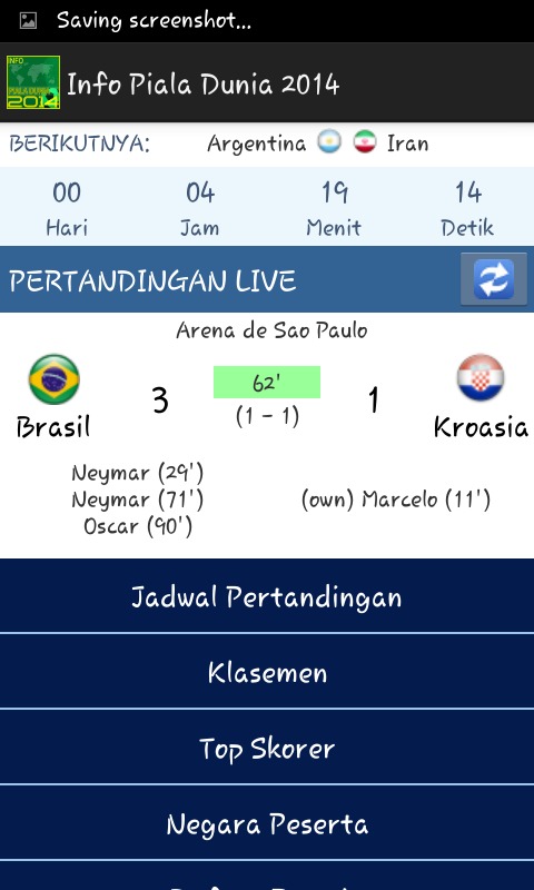 Info Piala Dunia 2014截图1