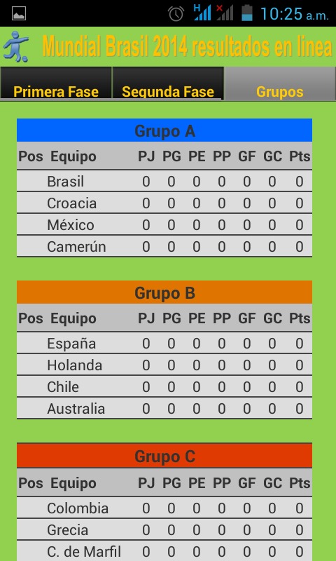 Mundial Brasil 2014 en linea截图4