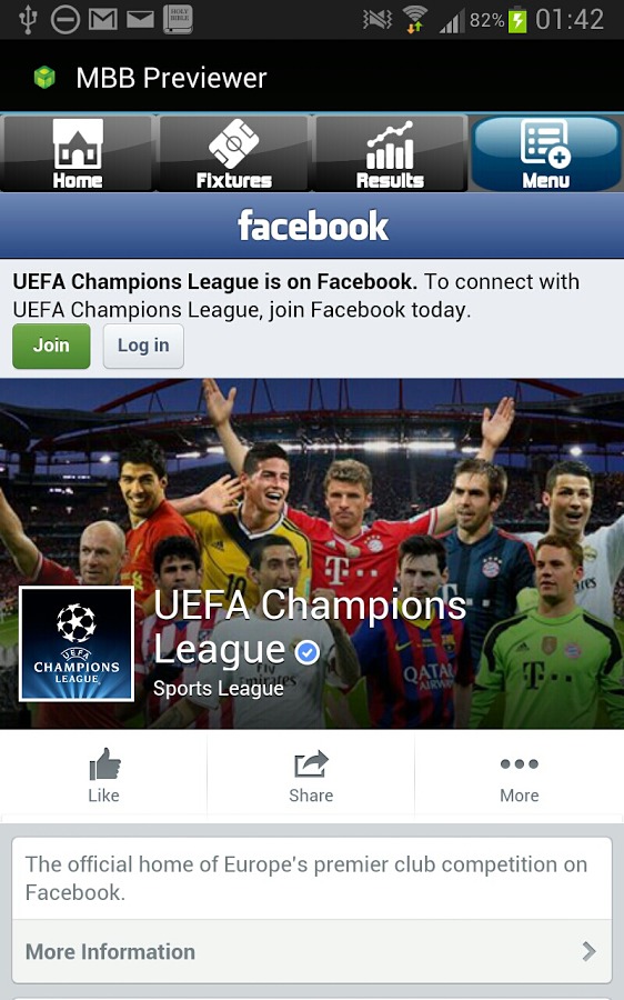 UEFA Champions League Mobi截图5