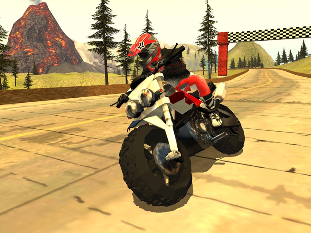 Action Bike Rider Volcano截图5